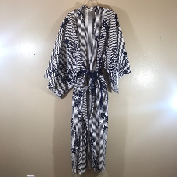 japanese cotton kimono dressing gown